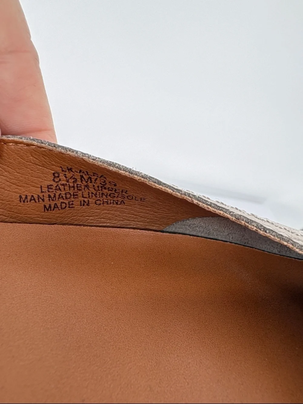 👔 Lucky Brand taupe  Suede Slip-On Ballet Flats